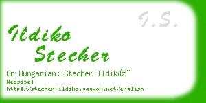 ildiko stecher business card